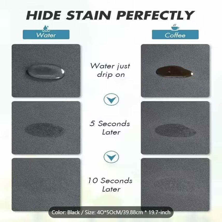 Super Absorbent Drying Mat - Heat-Resistant Non-Slip Kitchen Counter Mat image 4