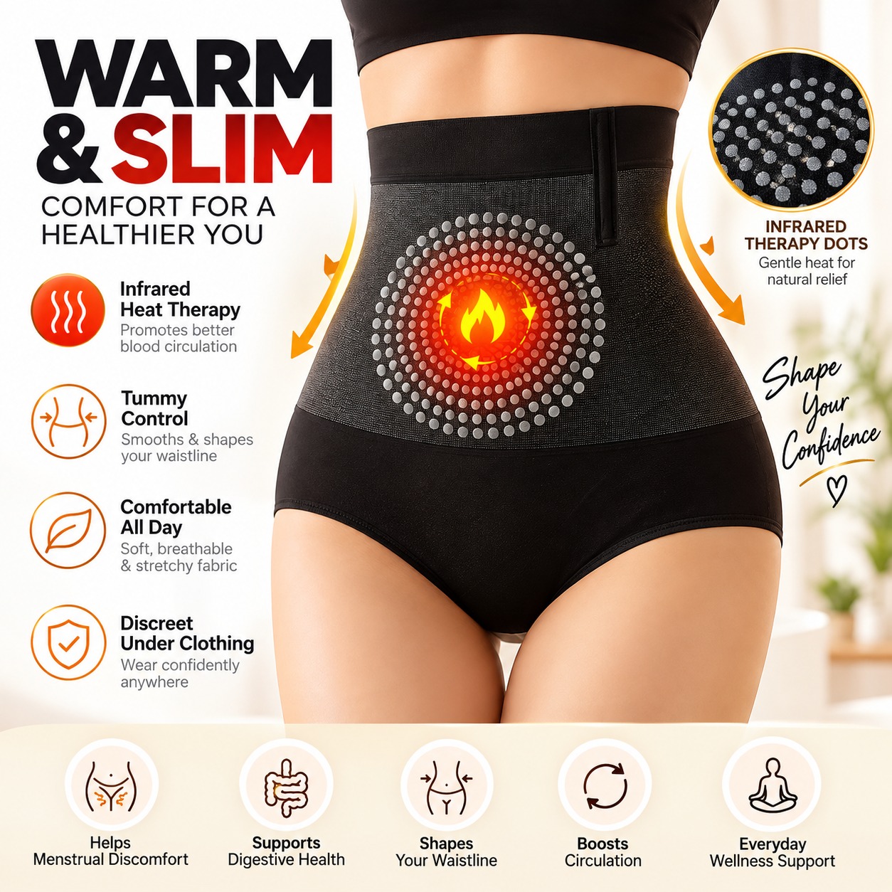 Women's FAT BURNING Thermal Shaping SHORTS image 2
