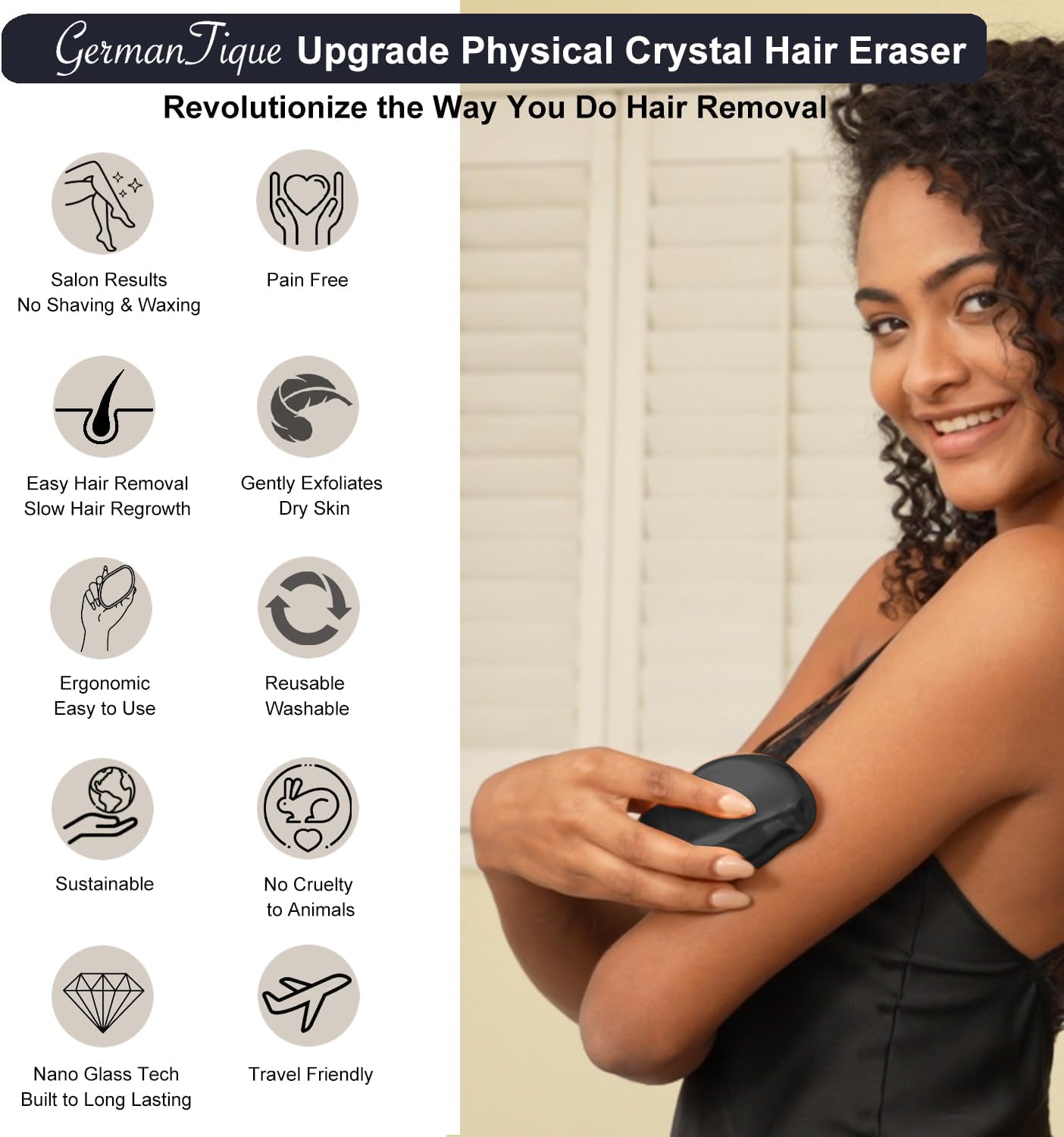 Gentle Nano Glass Hair Removal Crystal image 2