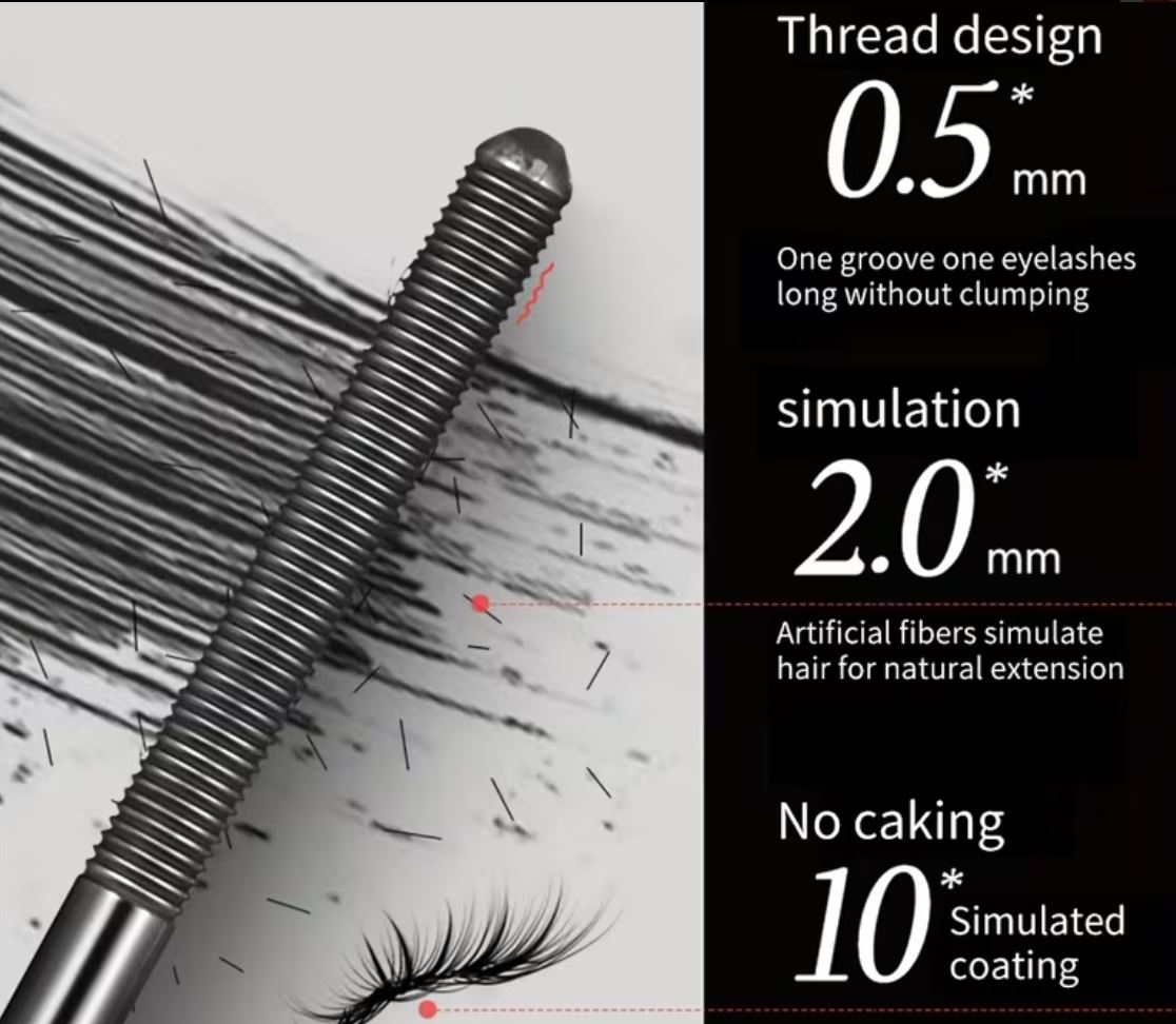 HUASURV Steel Tube Waterproof Mascara image 3