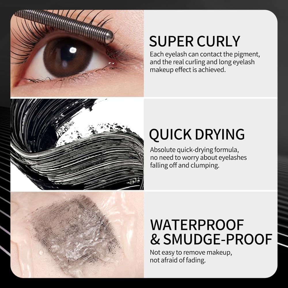 HUASURV Steel Tube Waterproof Mascara image 10