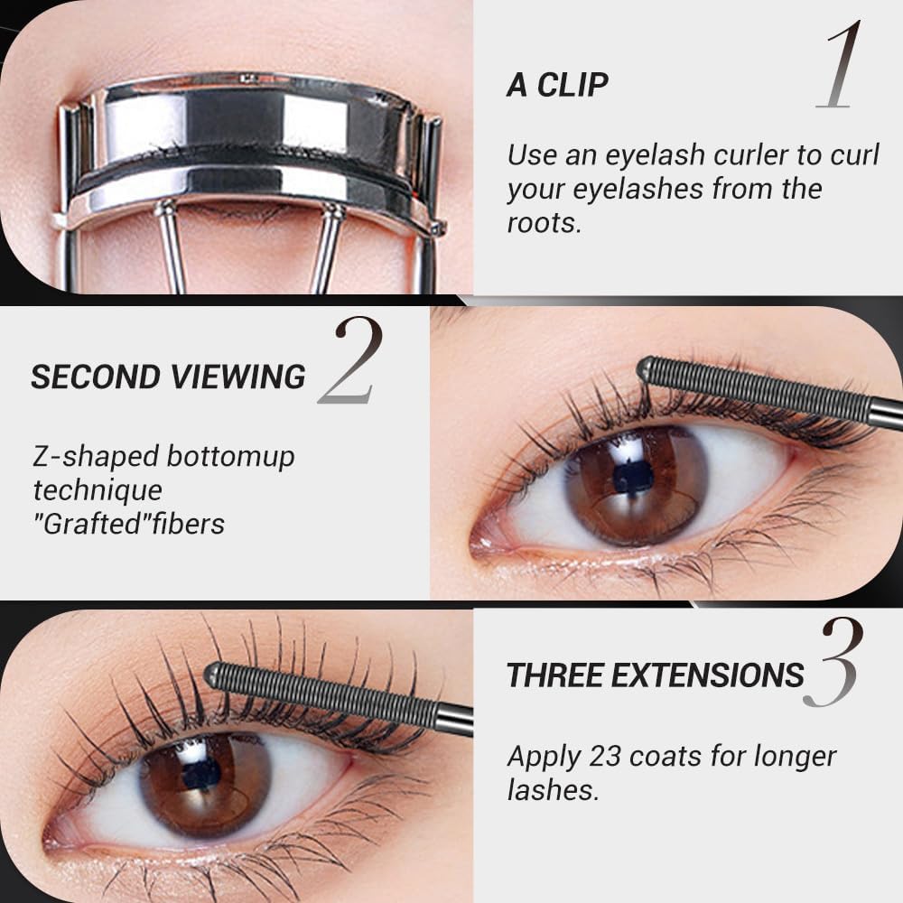 HUASURV Steel Tube Waterproof Mascara image 11