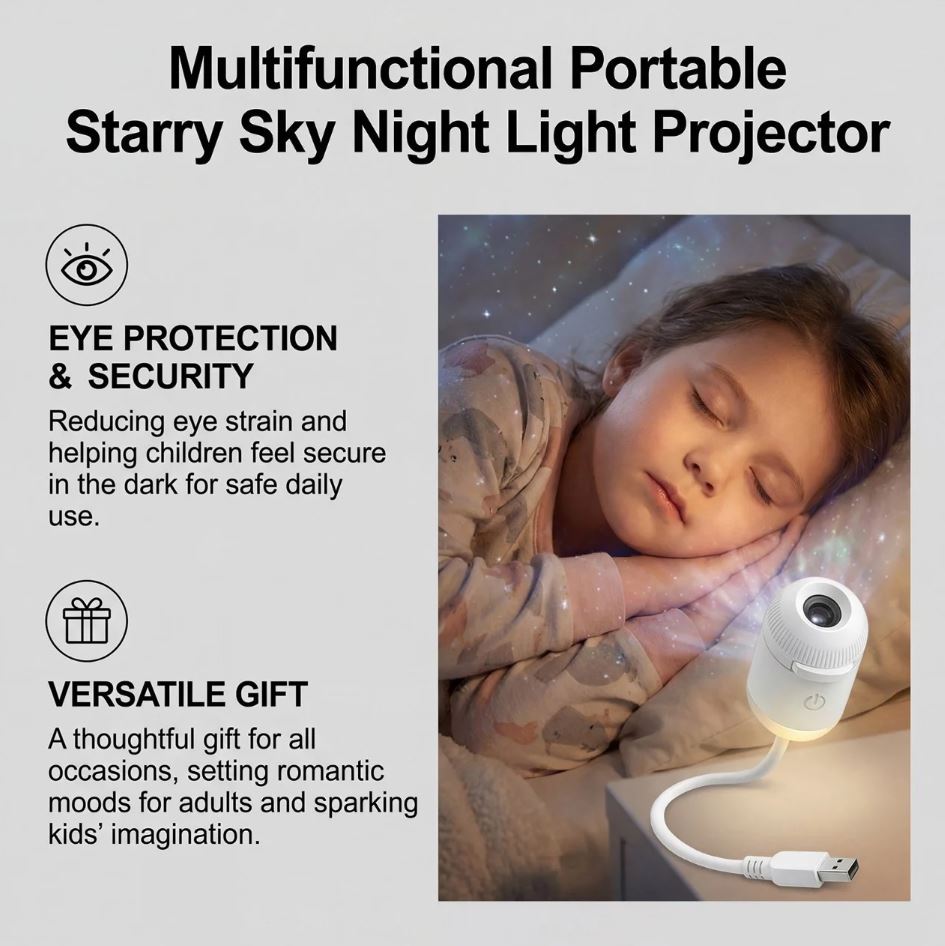 USB Starry Sky Wall Projection image 4